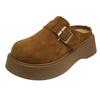 Fashion 2025 NEW Retro Thick Bottom Platform Women's Fashionable Simple and High-quality Casual Shoes Summer Rubber Sole