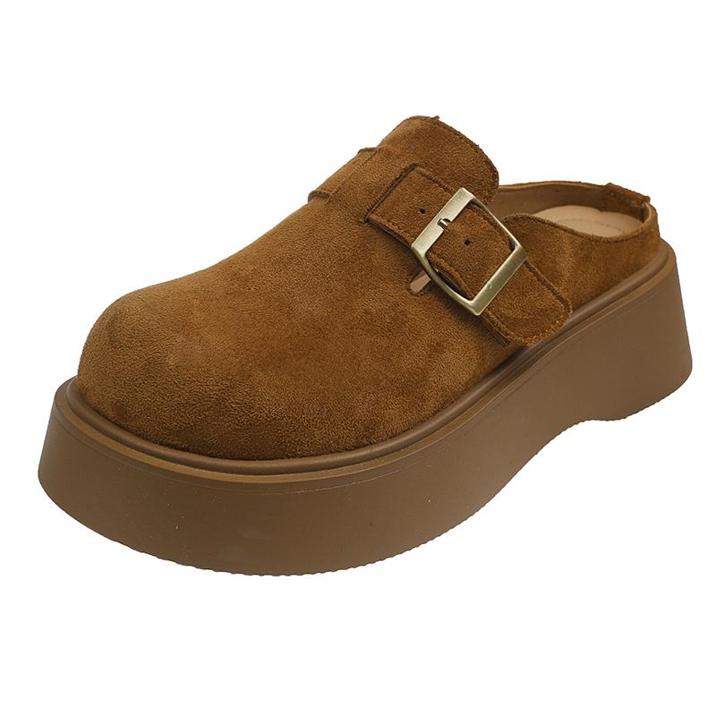 Fashion 2025 NEW Retro Thick Bottom Platform Women's Fashionable Simple and High-quality Casual Shoes Summer Rubber Sole
