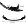 Front Bumper Lip Spoiler Splitter Glossy Black Sporty Look Front Lip Spoiler Splitter Body Kit for F82 F83 M4 F80 M3