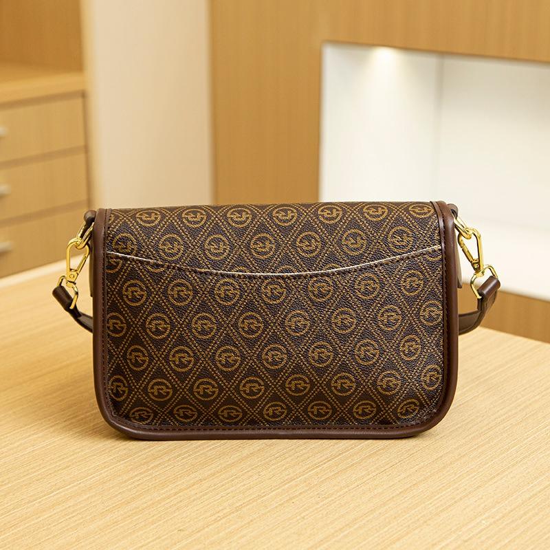 New fashion retro small square bag casual simple women's bag commuting versatile shoulder bag premium messenger bag