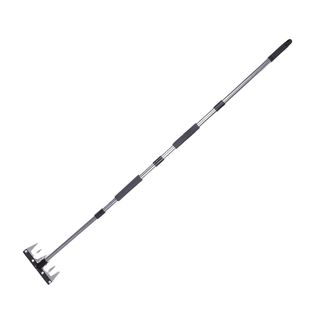 Heavy Duty Iron Ing Rake with Handle Garden Rake Tool for Removing S Loosening Soil Cleaning Flow Beds