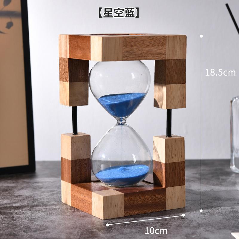 

30 Minute Wooden Hourglass Timer Natural Sand Timer Decorative Home Office Desk Decor Gift Time Management Tool 30 minutes