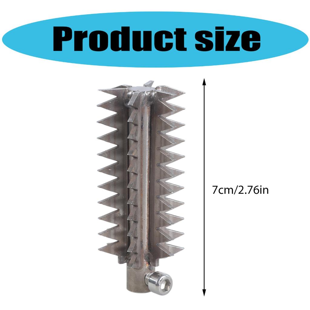 Practical Stainless Steel Cutter Head For Electric Fish Scaler Remover Powerful Seafood Cleaning Tool For Home Cooks
