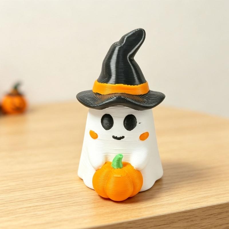 Halloween Ghostly Figurines Pumpkins Ghostly Statue Sculptures Miniature Garden Accessories Monsters Figurines Ornament
