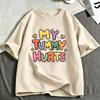 Mein Bauch tut weh Lustige Meme T-Shirts Unisex Unisex Kleidung Mode Lässig T-Shirt Baumwolle Oversized Kurzarm T-Shirts Streetwear