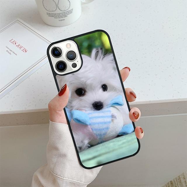 Maltese Dog Puppy Phone Case For iPhone 17 Air 14 15 16 13 12 Cover For Apple 14 15 16 Pro Max Plus Coque