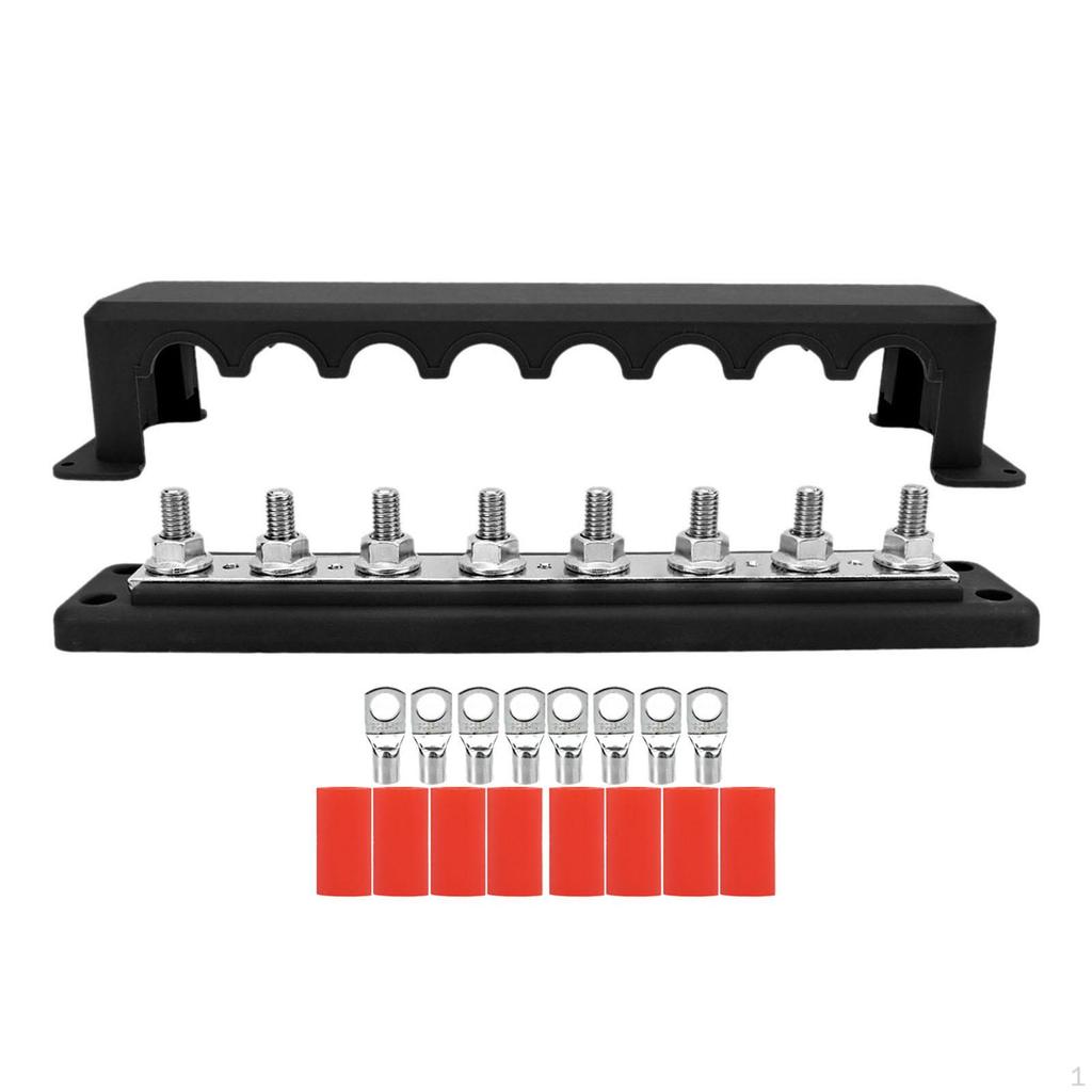 12-48V Battery Busbar Terminal Block Easy Installation 5.2x29cm for Car Boat