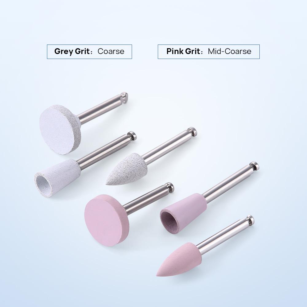 Dental Composite Resin Polishing Polisher Kit For Low-Speed Handpiece Porcelain/Natural Teeth/Nail Polishing Dentistry