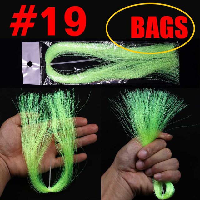 UV Spiral Bright Silk Feather Hook Tying Material for Sea Fishing