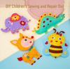 DIY Cartoon Doll Kit: Non-Woven Fabric Crafts for Kids 3-6 Years