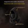 Unisex Winter Balaclava Knit Hood - Windproof Mask with Drawstring, Motorcycle Riding Headgea Warm Knitted Cap Cold Weather