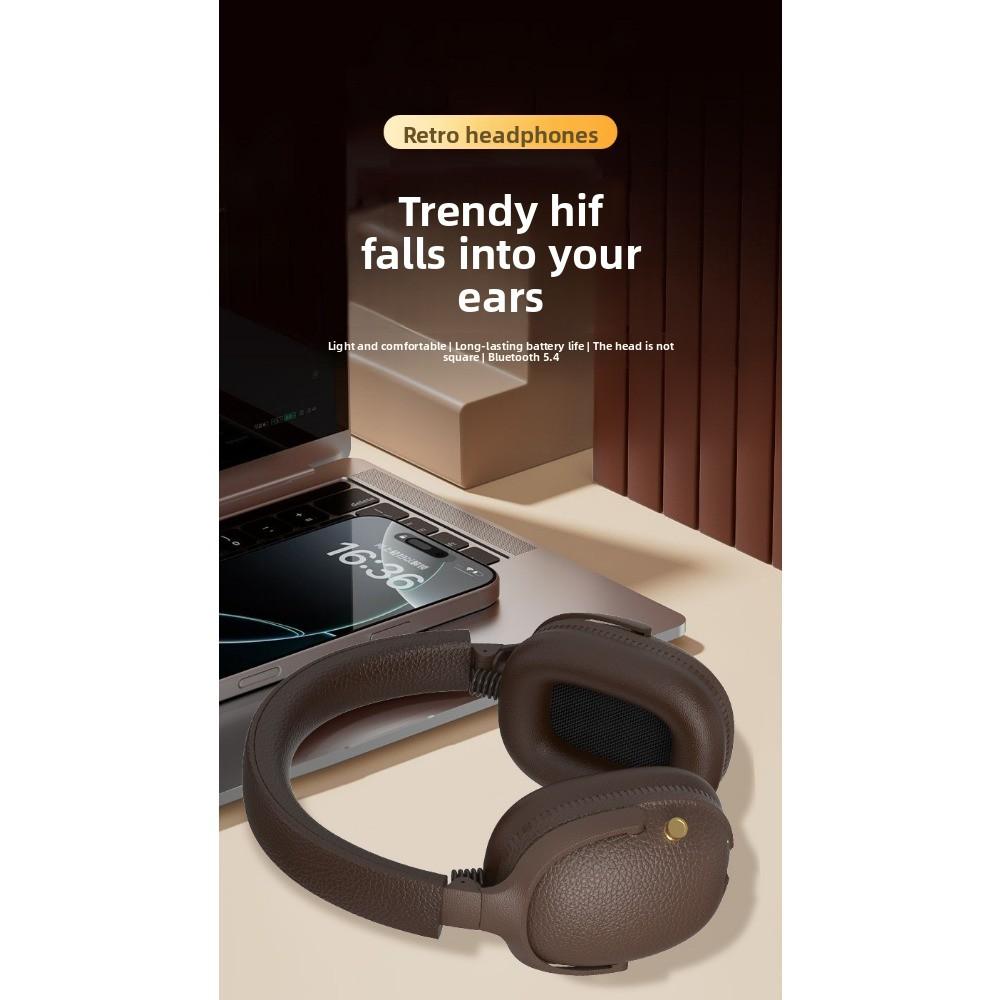 Retro Style M19 Headset Wireless Headset Bluetooth 5.4 Mobile Phone