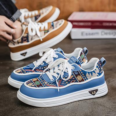 Men's Fashion Casual Low Top Skateboarding Shoes Boys Comfortable Sneakers Male Students Trending Soft Sole Classic Breathable Gym Non-slip