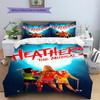 Heathers Pattern Bedding,Quilt Set Quilt Cover Pillowcase Home Birthday Gift (1 * duvet cover + 2 * pillowcase, without core)