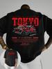 2026 Nowa koszulka JDM Tokyo Drift Unisex Oversize Japoński Streetwear Graficzna koszulka z wiśnią Y2k Estetyka Letni bawełniany top