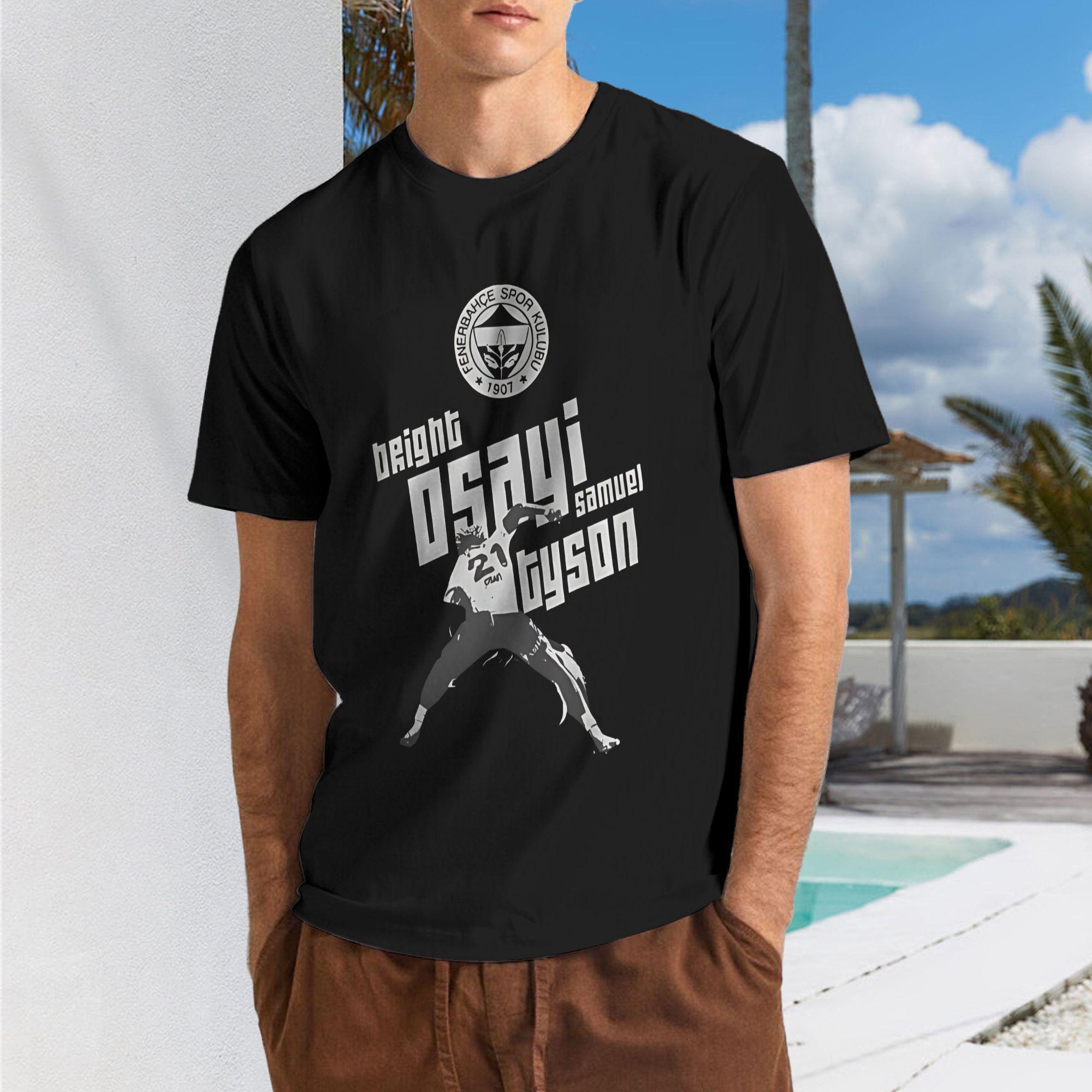 T-shirt avec texte ?FENERBAH?E SPOR KULUBU 1907 ? et ? lumineux Osayi Samuel Dyson?, Silhouette d un joueur de sport, 2025 S разноцветный