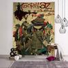 Retro Music Gorillaz Good Quality Anime Tapestry Hanging Tarot Hippie Wall Rugs Dorm Wall Hanging Sheets