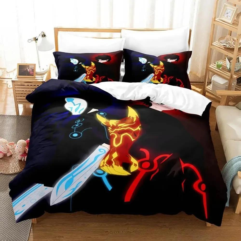 Home Textiles Twin Star Exorcists Bedding Set Cartoon Anime three-piece set Adult Kid Bedroom Duvet cover Sets 3D Kawaii Girl