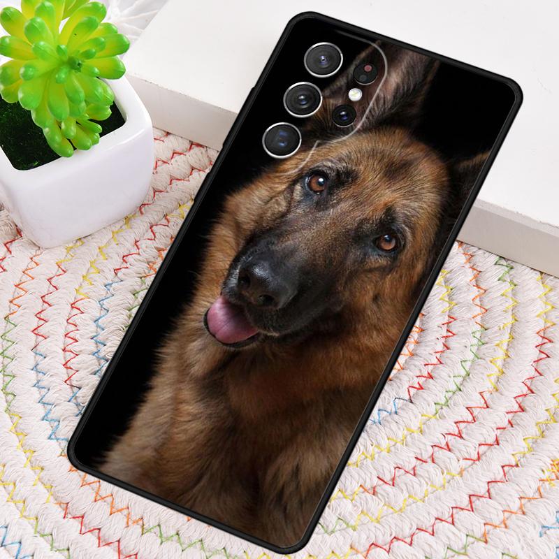 German Shepherd Funny dog Silicone Phone Case For Samsung Galaxy note 10 pro S26 S25 S24 S23 S22 S21 Plus S25Ultra Capa Cover