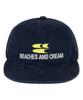 BEACHESANDCREAM Wave Flat-Ball Cap-Navy