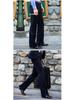 Men's Trendy Wide-Leg Flare Pants - Autumn/Winter Plus Velvet, Loose Casual Style