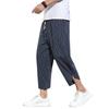 HMT Sarouel Wide Leg Aladdin Pants Men's Pants, Pants, Summer, 3/4 Length, Striped, Tapered,