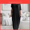 Robe Longue en Soie de Lait avec Motif Assemblé pour un Style Décontracté d'Été