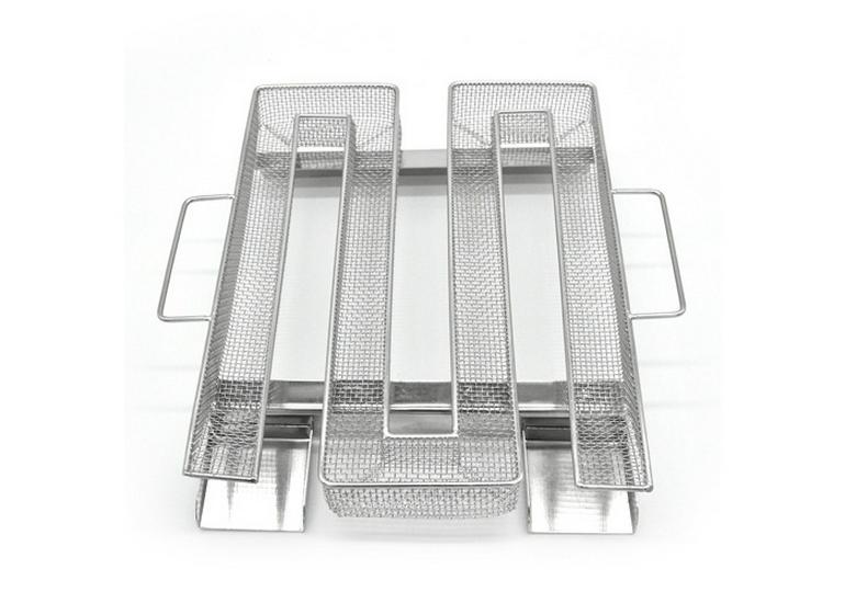 304 Stainless Steel Round Mesh Smoker Basket for BBQ