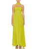 Women's Solid Color Pleated Bandeau Dress - Sleeveless, European & American Style, New Arrival