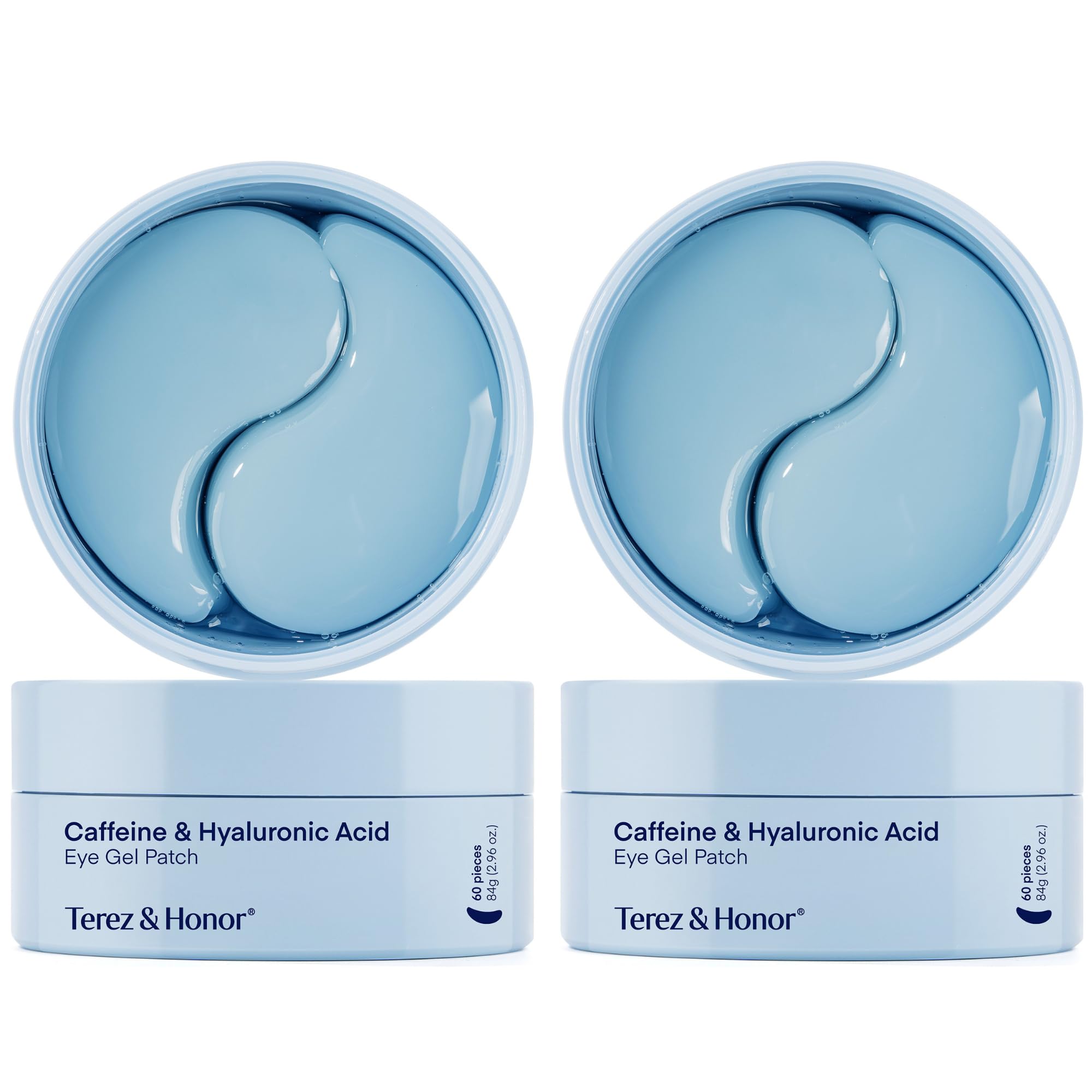 

Terez Honor Caffeine Hyaluronic Acid Eye Gel Hyaluronic Acid Eye Care Eye Korean 60 Sheets & 60-Piece Patch, Pack, Cosmetics, (30 Pairs) (Blue,