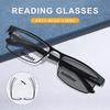 Men'S Reading Glasses  Metal Frame Hd Anti Blue Sunglasses  Women'S Photochromic Presbyopic Glasses