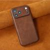 Magnetic Suction Full Coverage Leather Case for Apple iPhone 12-17 Pro Max, Drop-Proof, Men's & Women's