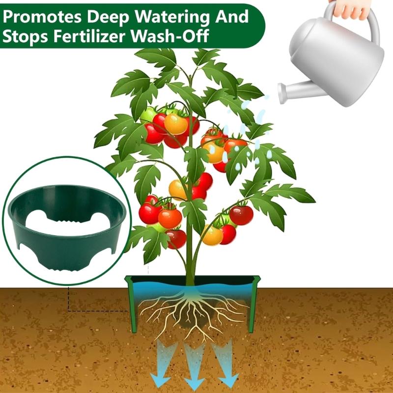4pcs Gardening Support Circlets Maintain Soil Moisture Protect Bushes From Parasites and Equipment Damage