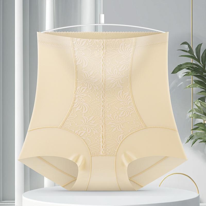 Ladies Summer Slim Sexy Lace High Waist Tuck Light Plastic Base Safety Panties