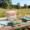 Wheat Straw Meal Container 960/1250 Ml Food Container Portable Lunch Container  Travel