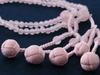 Kyoto Buddhist Altar Hayashi Prayer Beads Nichiren Buddhism Eight Size Crimson Crystal Official Ceremony Bag Kyoto Prayer Beads (Rose Quartz) (For