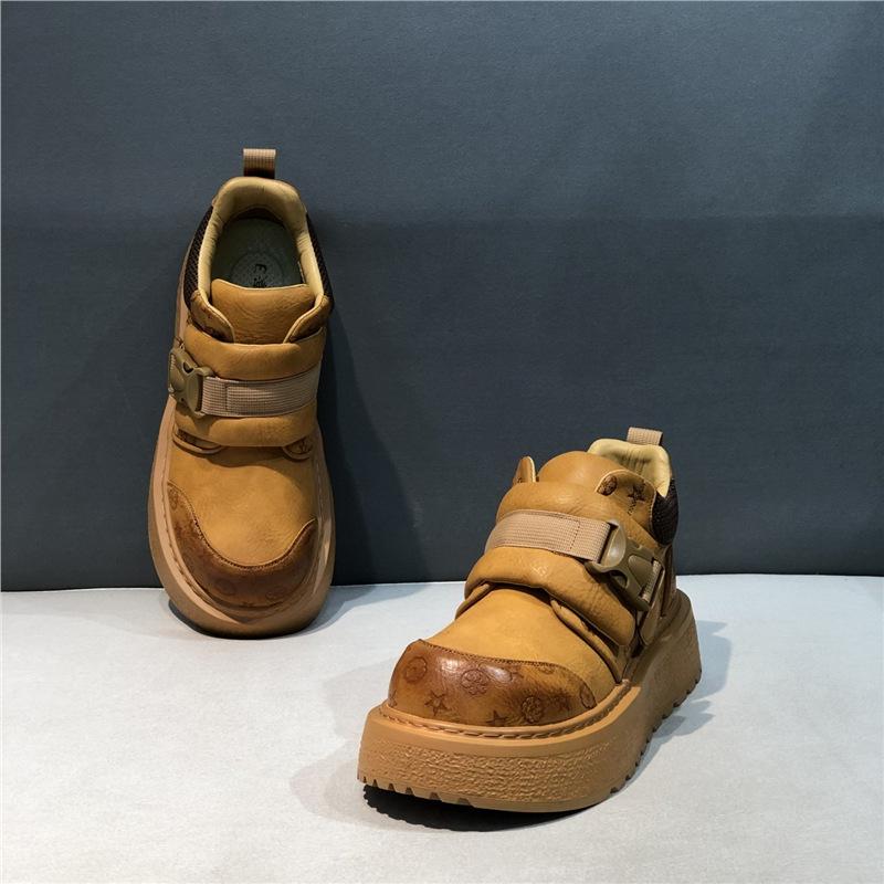 

Winter new platform casual shoes lace-up light outdoor shoes daily ec 38 верблюд