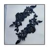 2pair Large Flower Embroidery Patches for Clothing Embroidery Applique DIY Hat Coat Dress Pants Accessories Cloth Sticker Patch