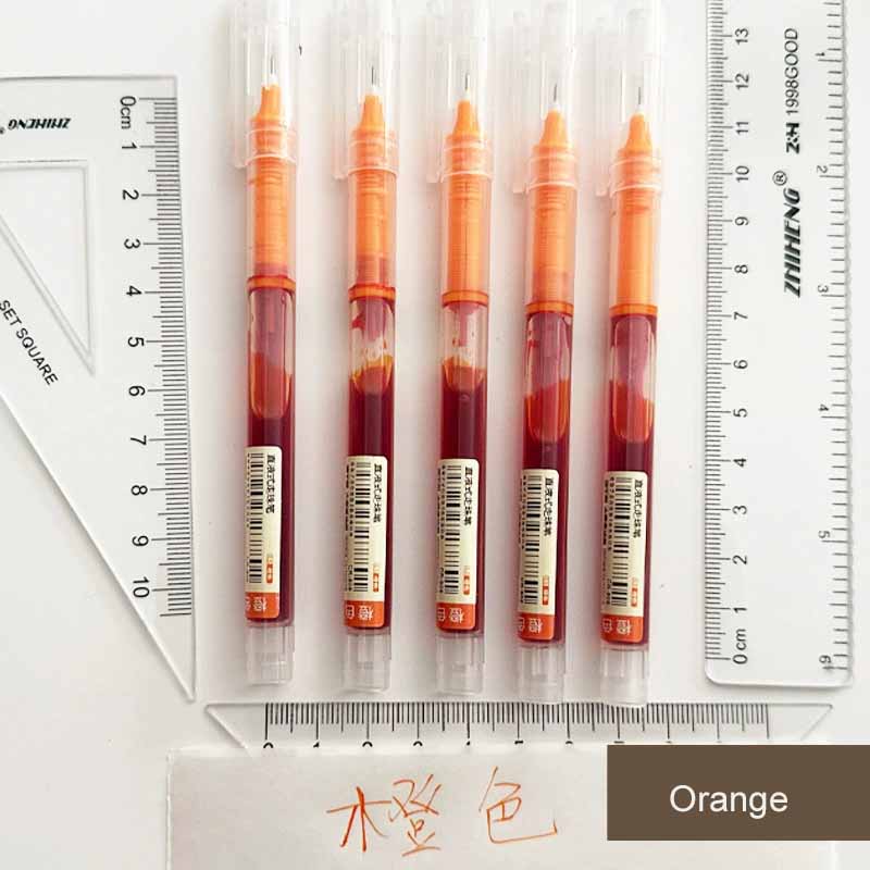 0.5mm Quick-Drying Large Capacity Smooth Rollerball Pens Gel Ink Pen Needle Point Fine Line Writing School & Office Supplies