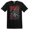 Skull T Shirt Graphic Tee W/ Barbed Wire Red Design Heavy Metal Music