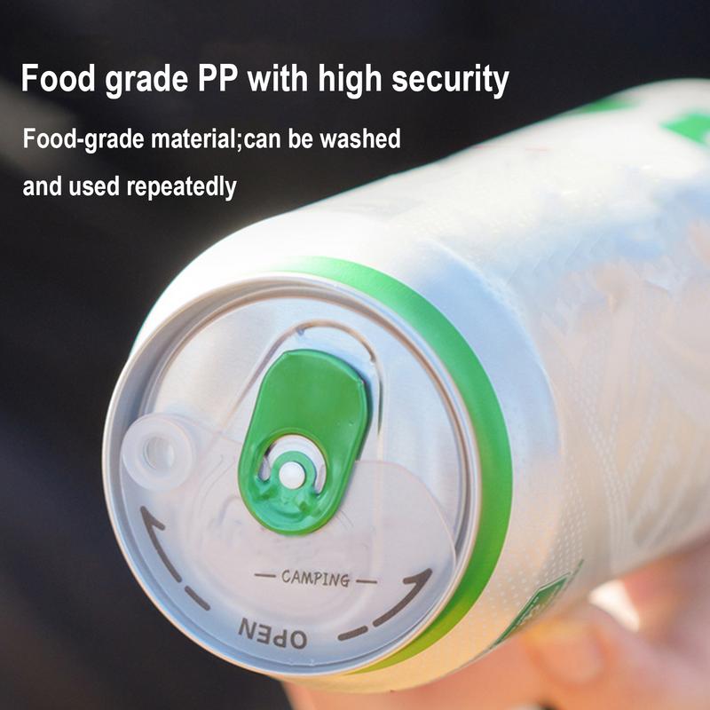 5 Pieces Beverage Can Caps Canlock Reusable Can Lid Canlock Beverage Can Lid Barricades Fresh Beer Soda Protector