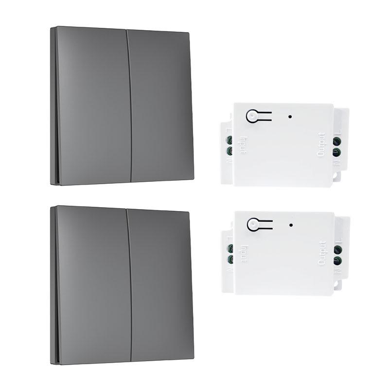 Self-Powered Wireless Switch: Stick-On Multi-Control Remote for 86-Type Panels, No Wiring Needed