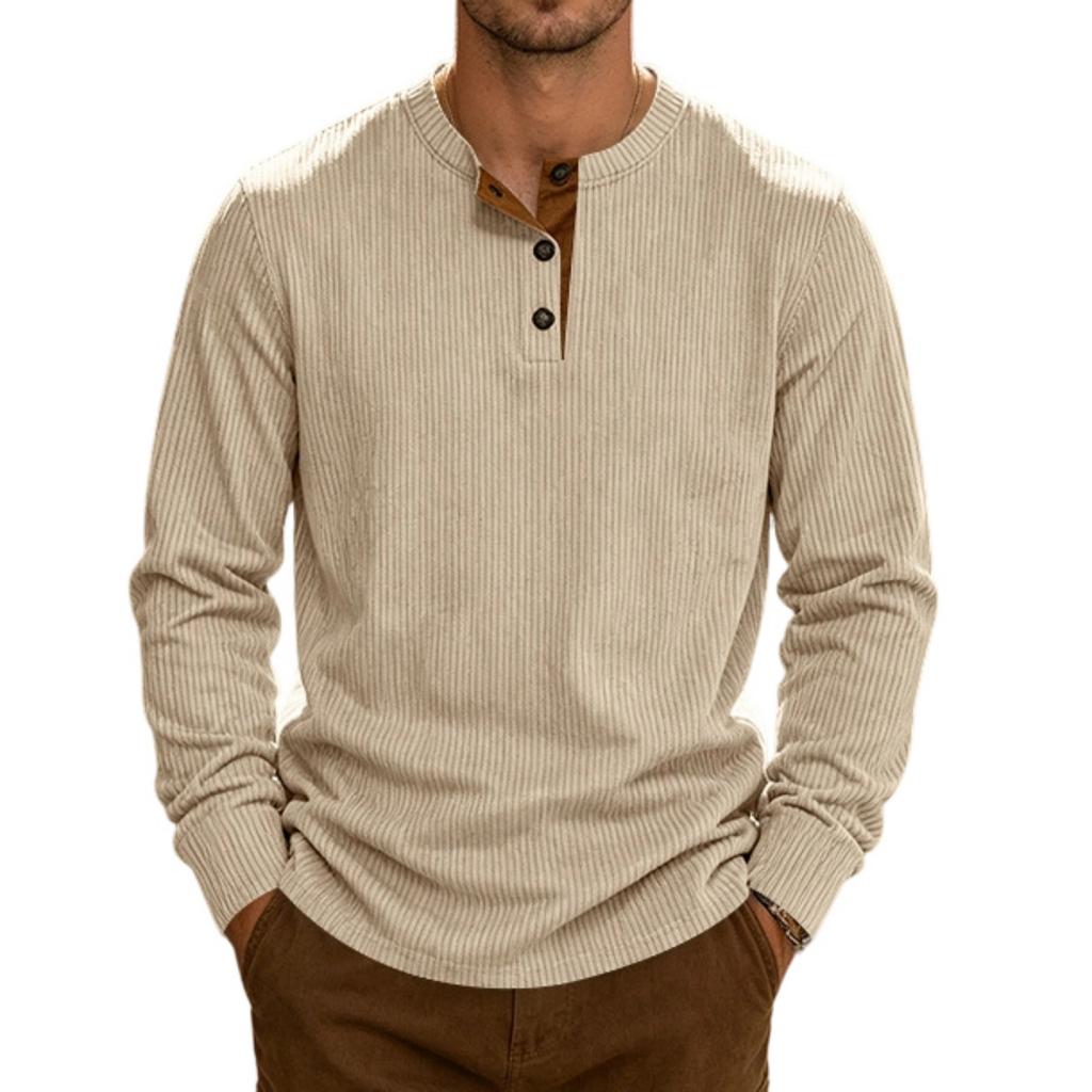 Men's Corduroy Long Sleeve Slim Fit Shirt Casual Everyday Wear