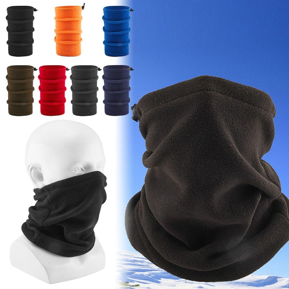 Winter Polar Fleece Fleece Neck Tube Warm Windproof Beanie Headwear Outdoor Sports Soft Ski Balaclava