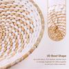 9 Pack Boho Wall Basket Set hanging Woven Wall Basket Decor, Seagrass Rattan Wicker Boho Wall Decor, Eco-Friendly Round Wall Art