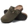 Fashion LItfun Leather Cork Slippers For Women Potato Mules Fashion Soft Insole Clogs Sandals With Adjustable Buckle Women Footbed Clogs