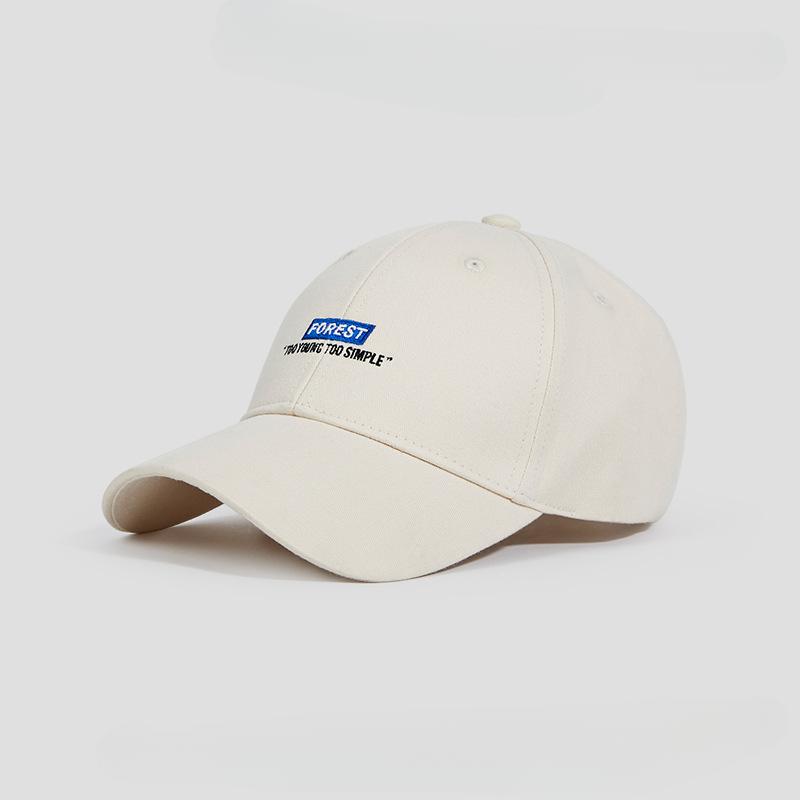 Duck Cap Male Korean Style Embroidered Baseball Cap Trend All Summer Embroidered Baseball Cap with Sun Hat