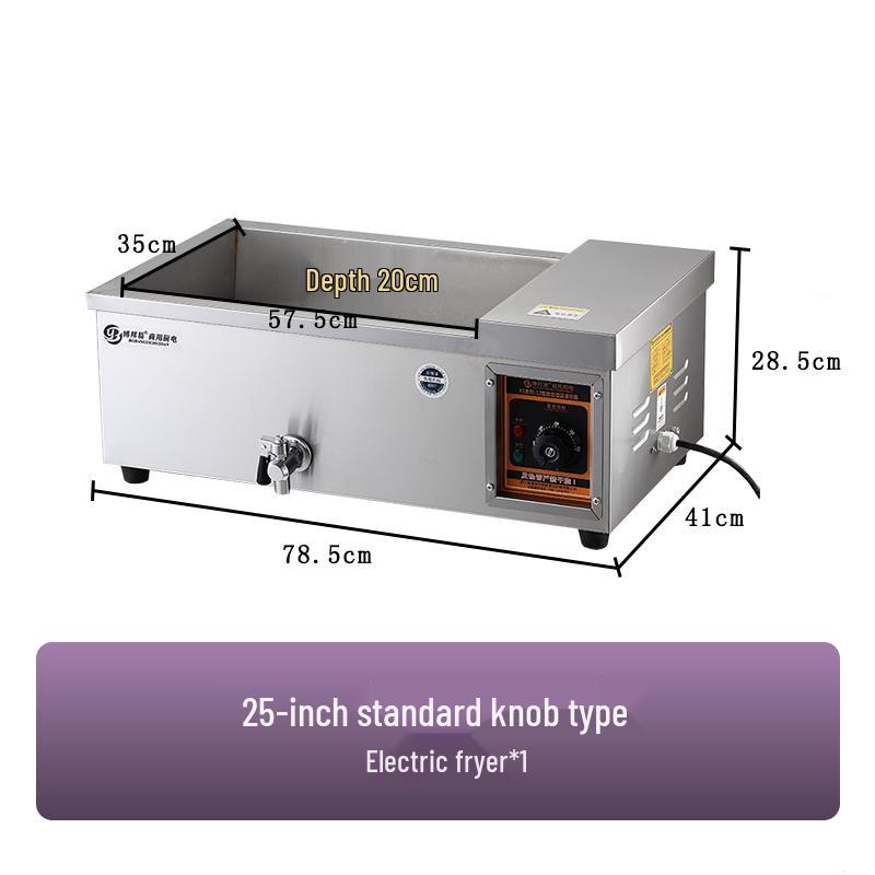 Commercial Deep Fryer: Multi-Functional Large Capacity Automatic Electric Fryer for Dough Sticks and Twists.