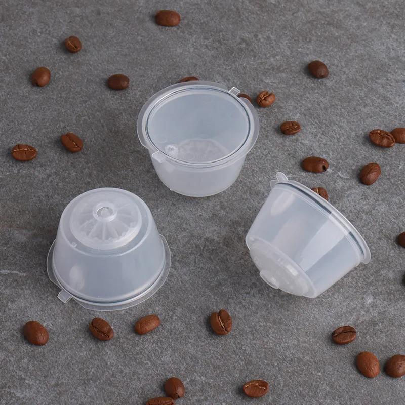 UNTIOR3Pcs Reusable Coffee Capsule Kits for Nescafe Dolce Gusto Machine Refillable Capsules Pod Compatible Filter Cups Dispenser
