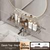 No-Drill Wall-Mounted Bathroom Shelf for Mirror, Faucet, and Vanity